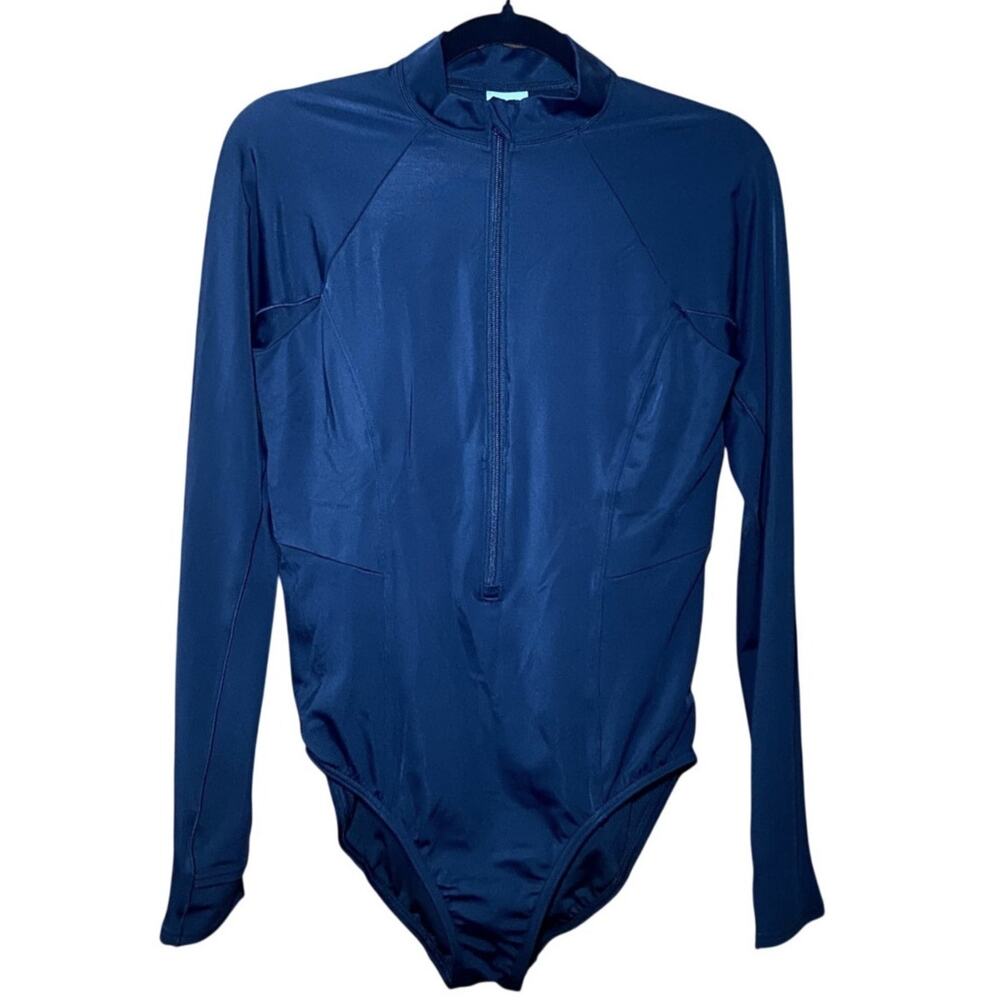 Lands' End - NWT - Black Long Sleeve One Piece Swimsuit